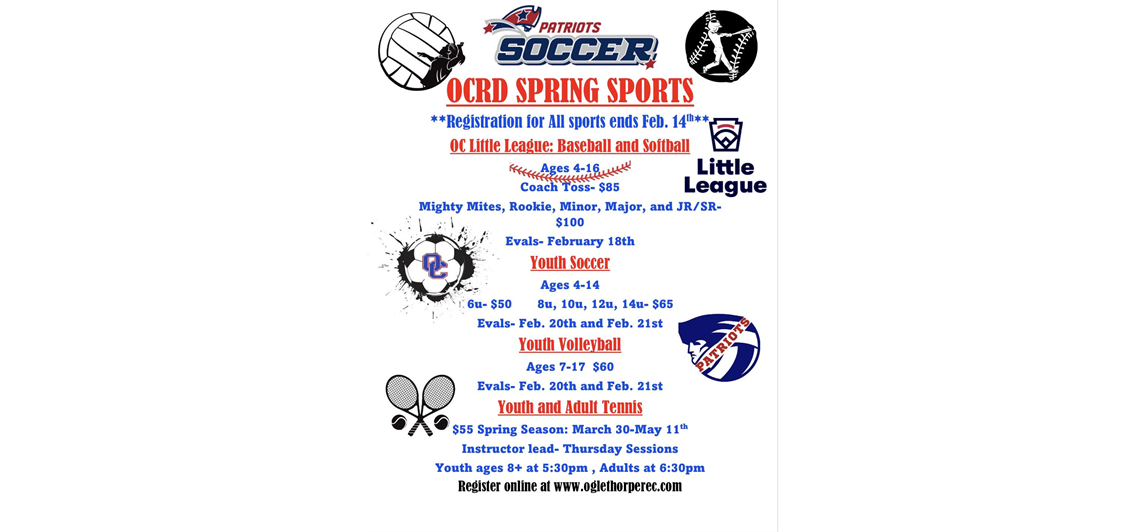 Spring Registration is OPEN