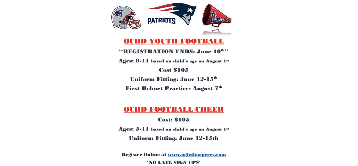 Football and Cheer Registration