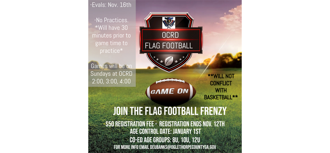 Co-Ed Flag football Registration is OPEN