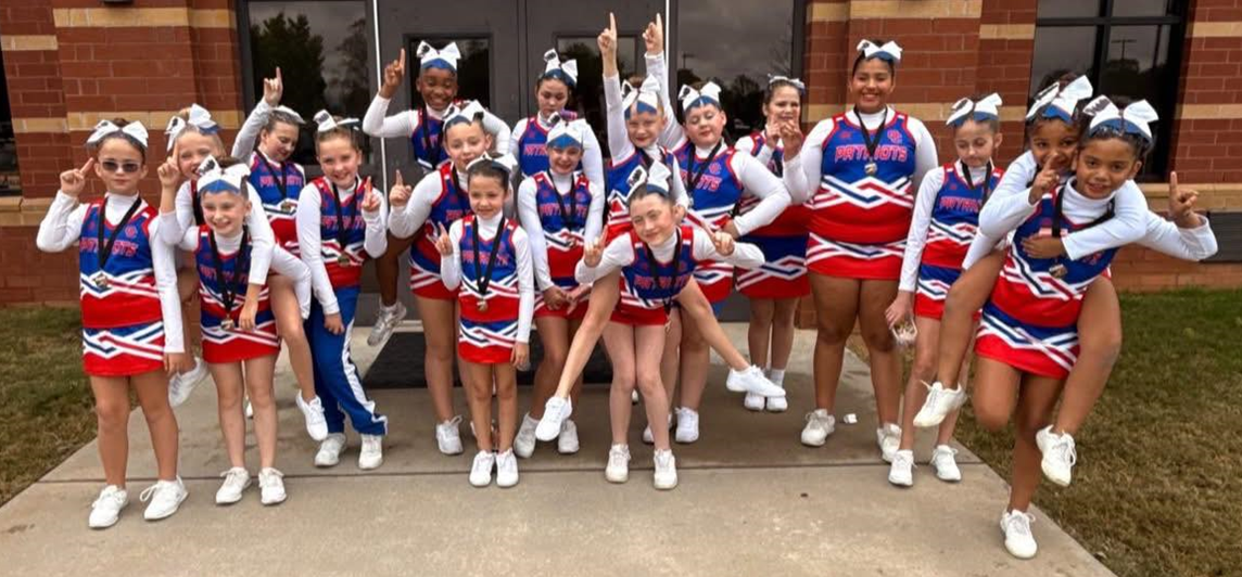 11u cheer squad is coming home with the 1st place for Spirit!