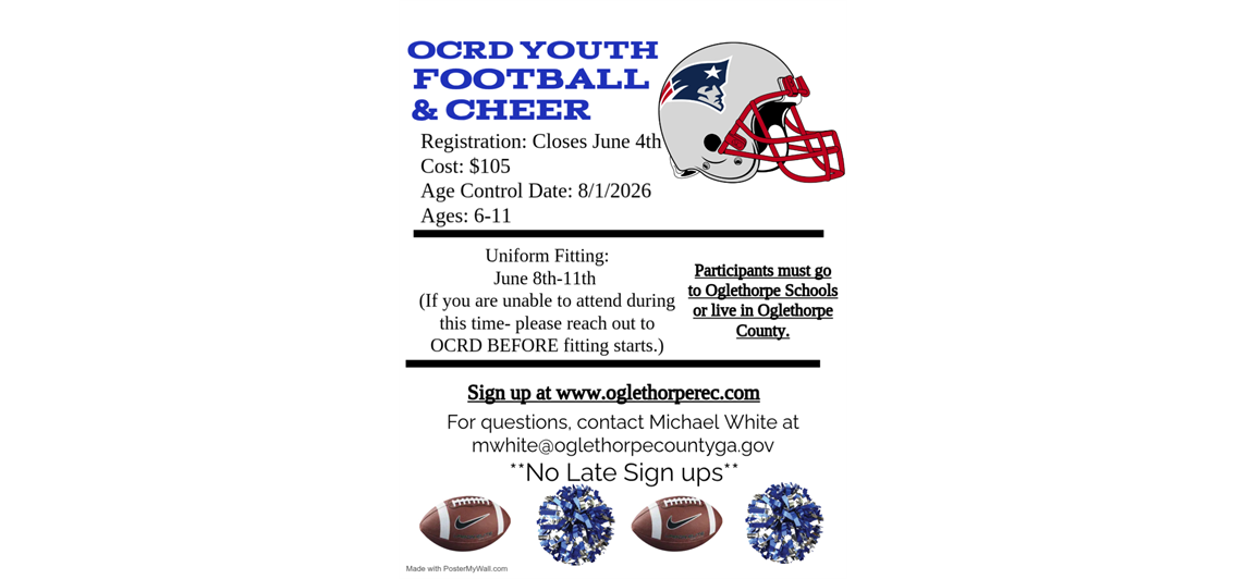 Football and Cheer Registration