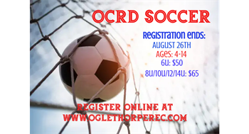 Fall Volleyball and Soccer Registration is open!