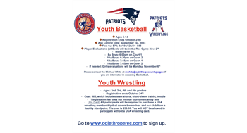 Basketball and Wrestling Registration is OPEN